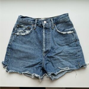AGOLDE Parker denim shorts, size 25.